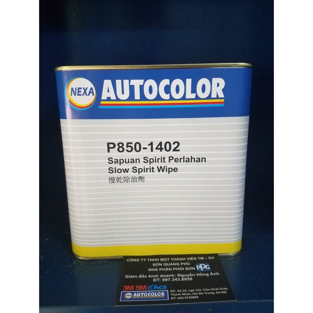 P850-1402 Dung môi lau Nexa Autocolor, Xăng lau bụi bẩn, dầu trước khi sơn, Xăng lau bề mặt sơn SONQUANGPHU8856