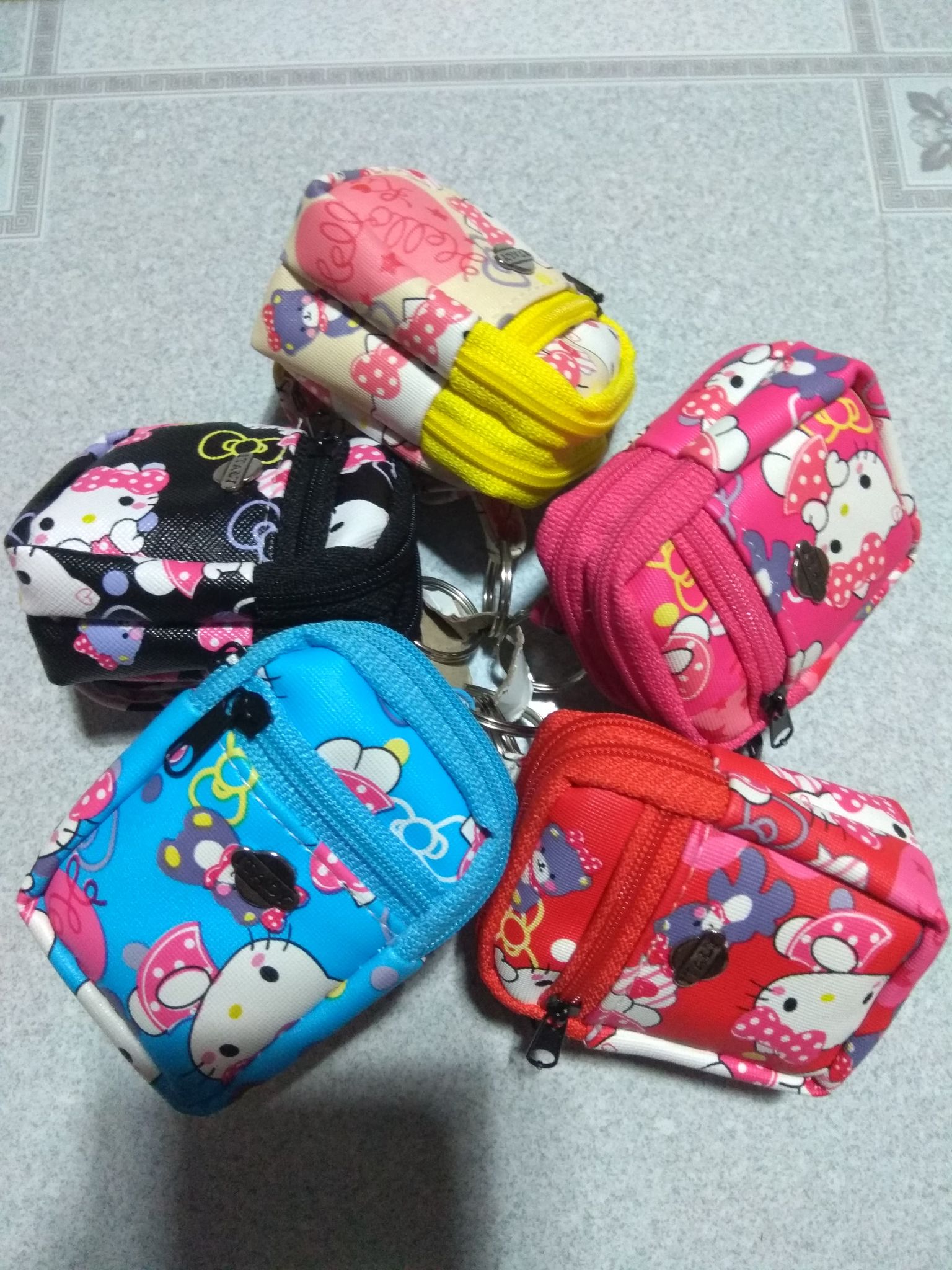 Compo 2 Móc khóa balo mini hình hoạt hình