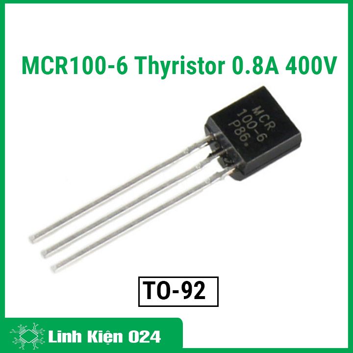 Combo 12 mcr100-6 to-92 thyristor 0.8a 400v