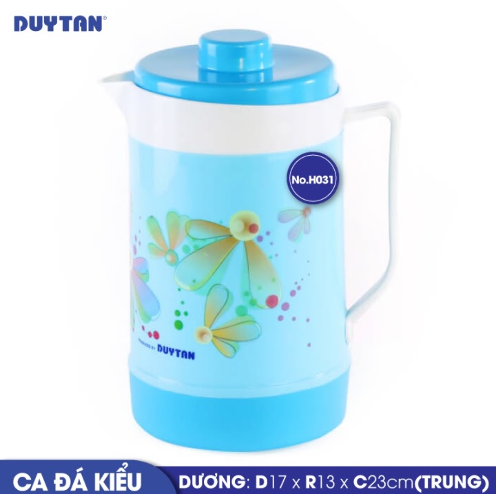 Ca đá kiểu trung nhựa DUY TÂN 1.6 lít (17 x 13 x 23 cm) - 30310 - Giao màu ngẫu nhiên