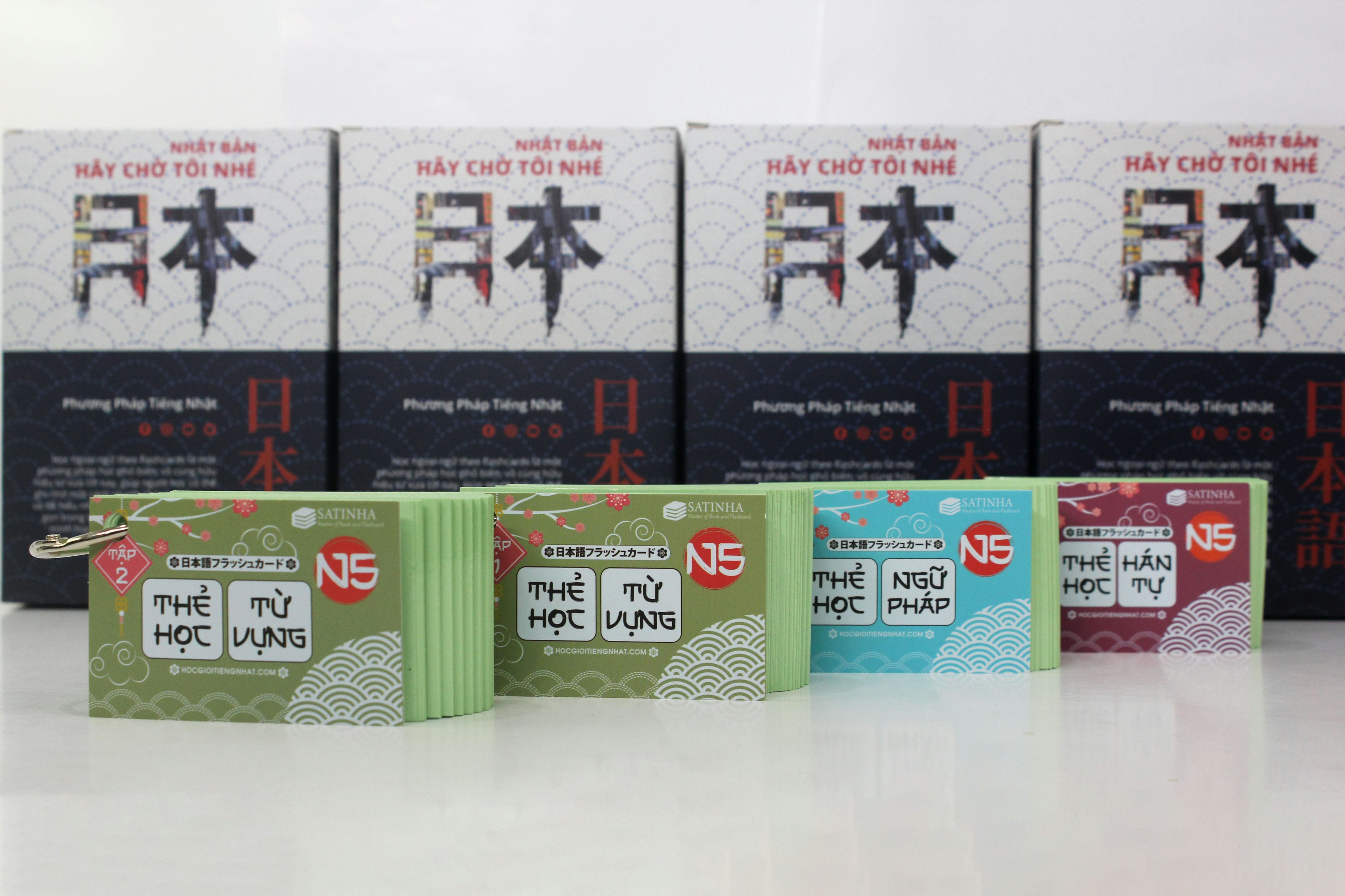 BỘ FLASHCARD N5 - THẺ HỌC TIẾNG NHẬT - 4 XẤP BẢN MỚI