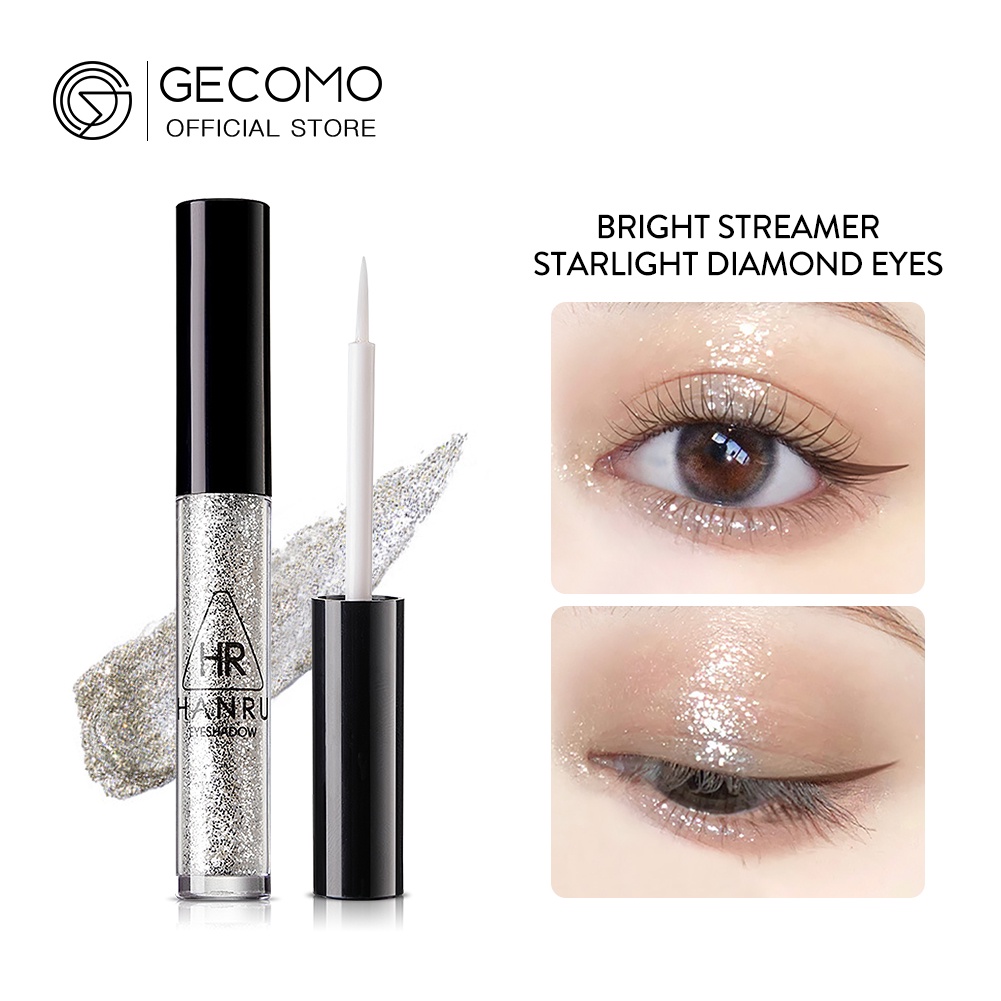 GECOMO Phấn Mắt Dạng Lỏng Lấp Lánh Fine Flash High Gloss Eyeshadow 4 Màu