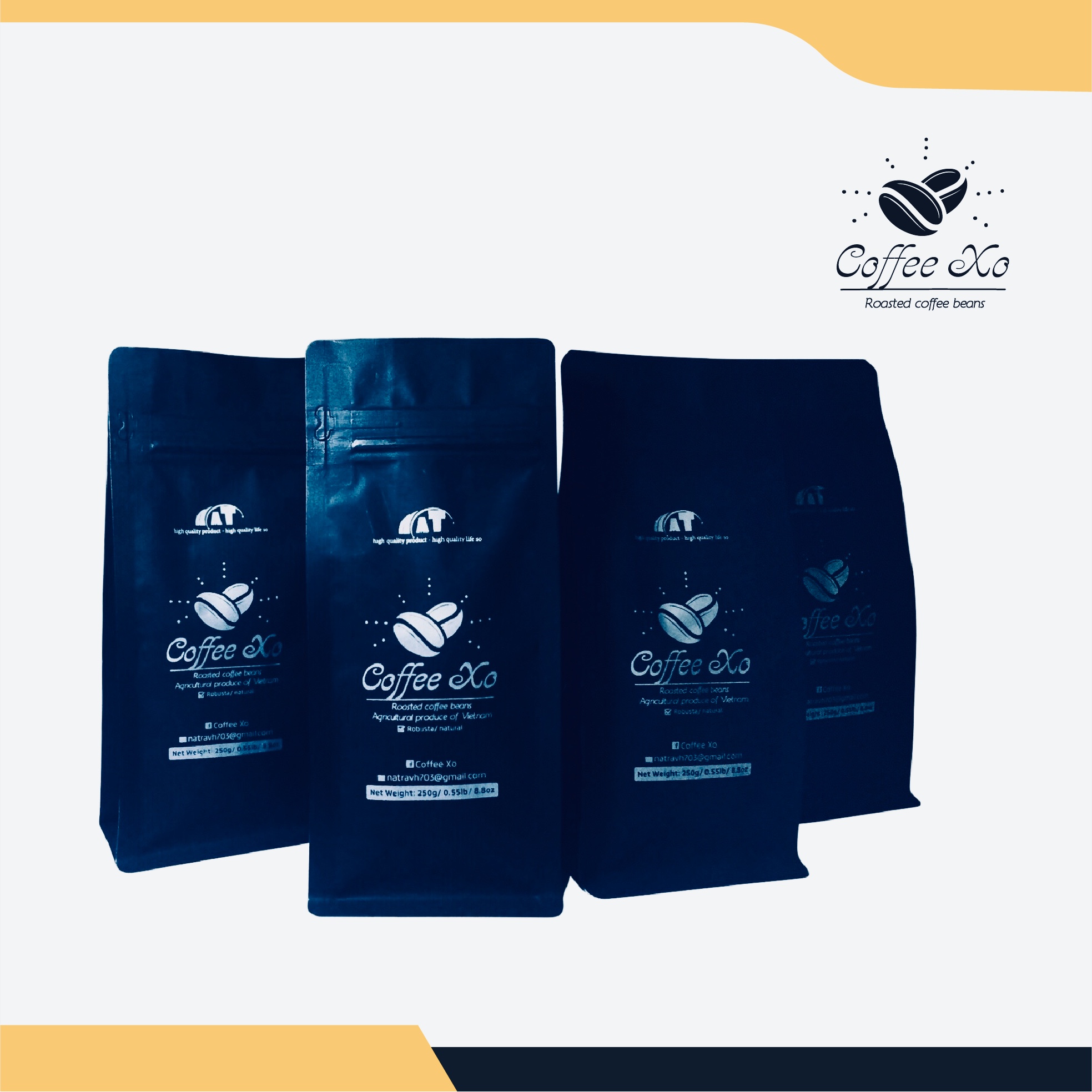 1kg Arabica roasted coffee beans Vietnam cafe
