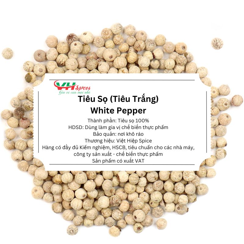 Tiêu sọ - tiêu trắng túi 1kg việt hiệp