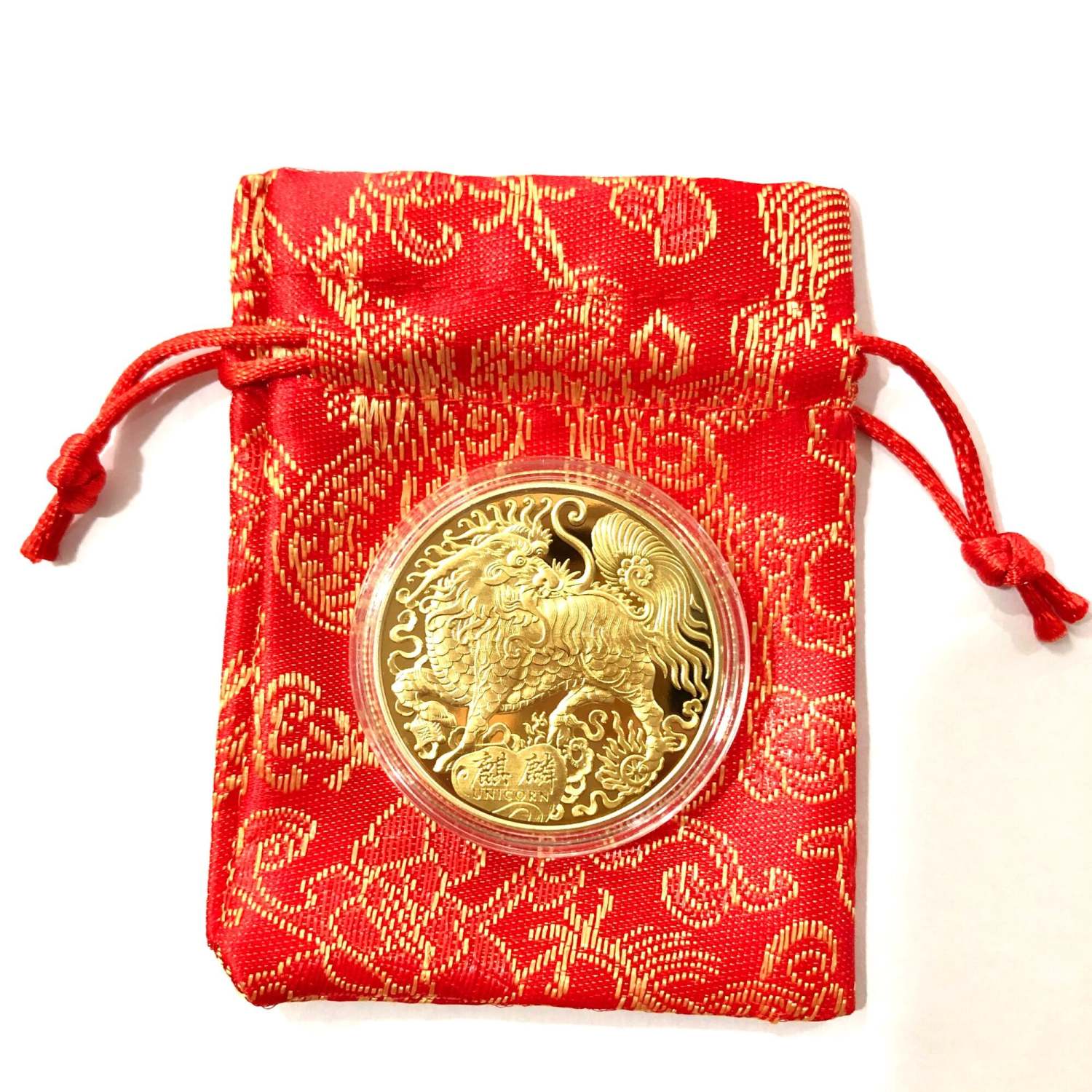 Đồng xu kì lân bình an