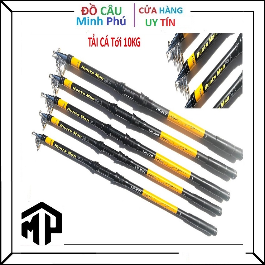 Cần Câu Rút Cần Câu Máy Hunt Man LW 2m1 2m4 2m7 3m 3m6 - Minh Phú
