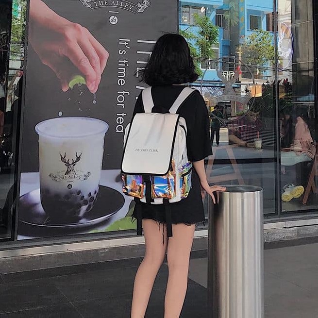 Balo colkids ss3 Hologram Phản quang unisex, Tặng full tag cnd + giấy thơm, Bảo hành 2 năm