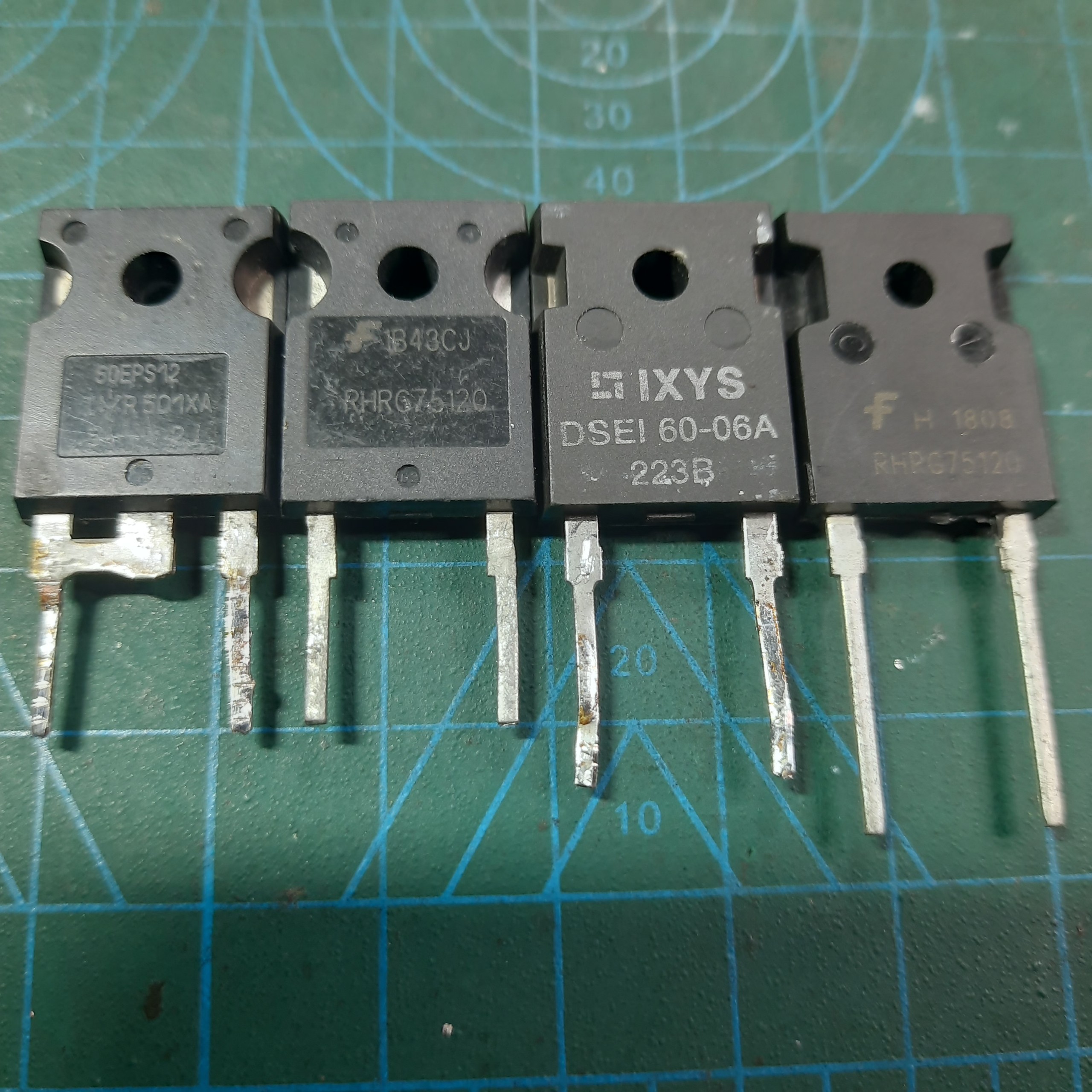 Diode 60eps12 60a 1.200v rhrg75120 75a 1.200v; ixys dsei 60-06a dsei 60-06a 60a 600v; rhrg75120 75a 1.200v