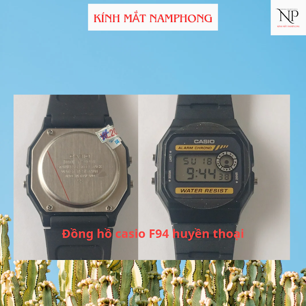 Đồng hồ nam nữ Casio F94 huyền thoại