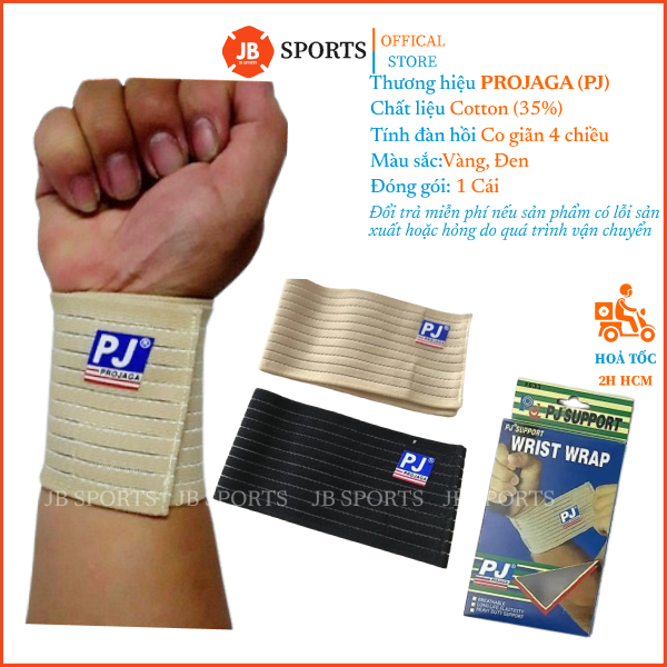 Băng quấn cổ tay thể thao pj633, băng quấn cổ chân tay chống chấn thương