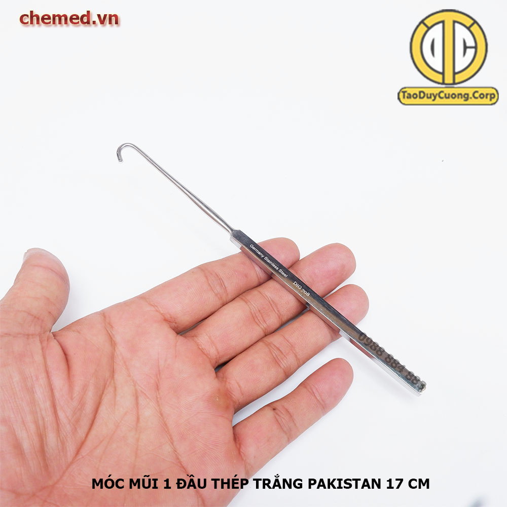Móc mũi 1 đầu trắng, móc 1 đầu trắng dùng trong y tế, phẫu thuật, spa.