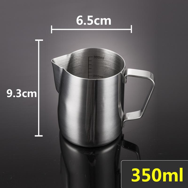 Ca đánh sữa inox sus304 không rỉ có vạch chia độ