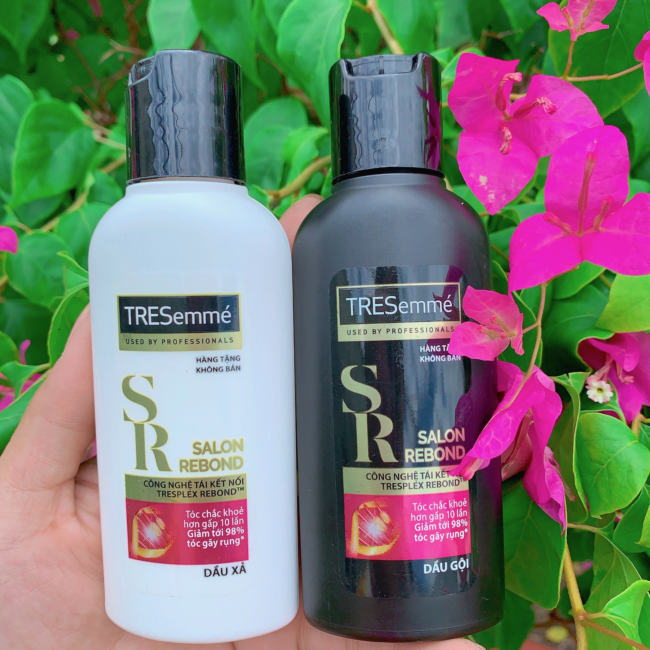 Combo cặp dầu gội và xả tresemmé 70g