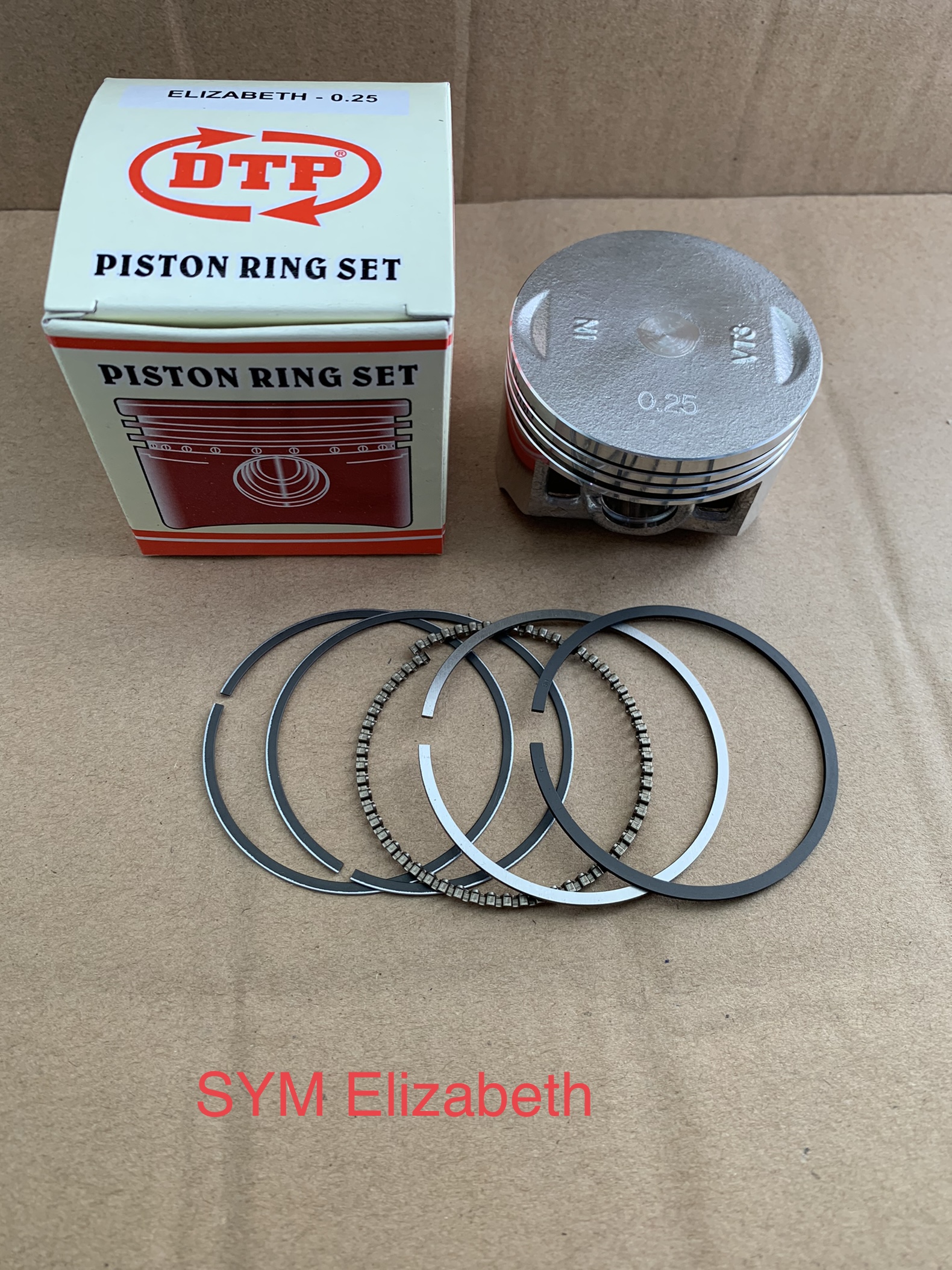 Bộ piston (xéc măng) dành cho xe SYM ELIZABETH (cos 0-4)