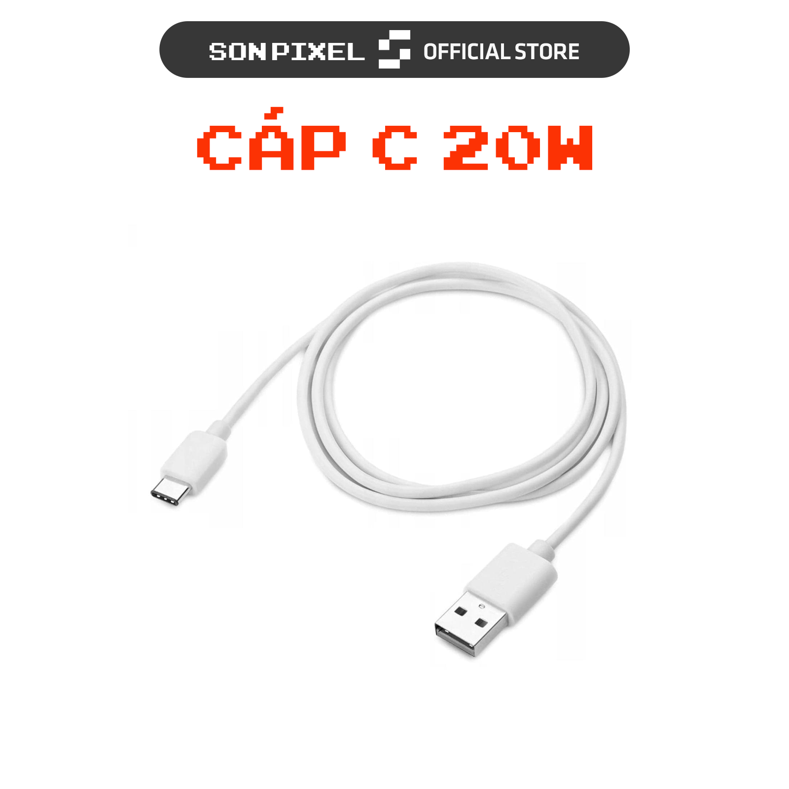 Cáp Sạc Truyền Dữ Liệu USB Type-C, hỗ trợ sạc nhanh 20w