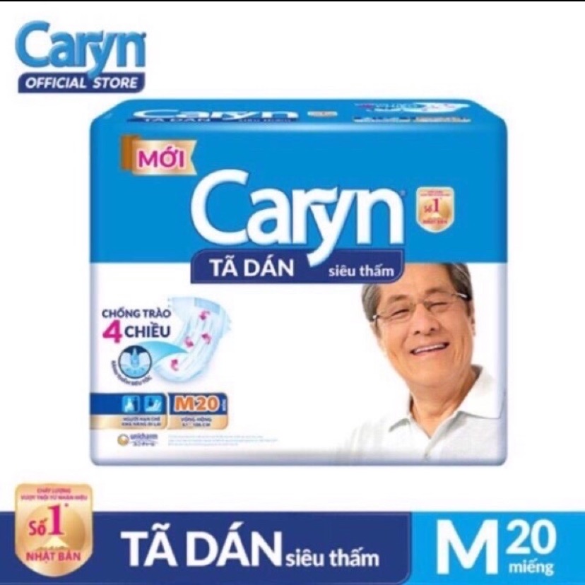 Tã dán caryn siêu thấm m20