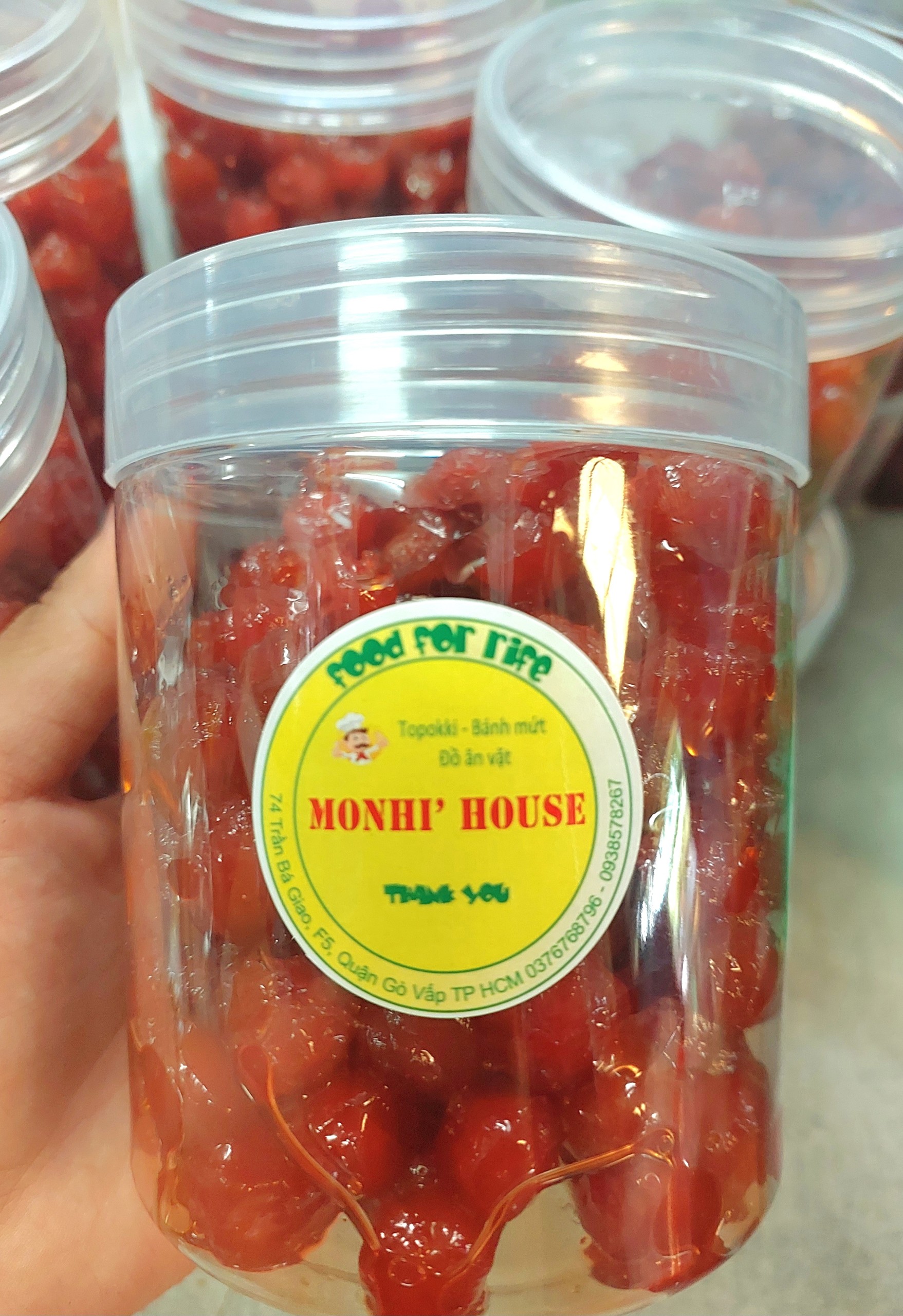 500g Mứt Chùm Ruột Rim , Đỏ, Hạt To_Monhi_Food