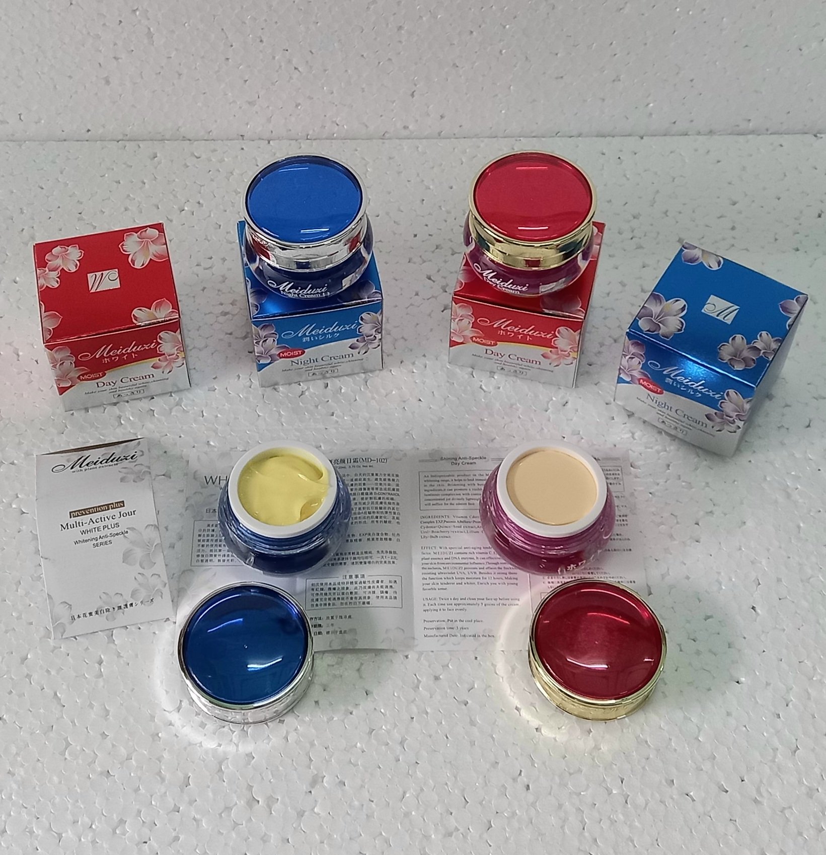 [Day] Kem Dưỡng Trắng Da Tối ưu Meiduzi White Day Cream 20g  có thể làm kem lót trang điểm (Ngày) hộp đỏ