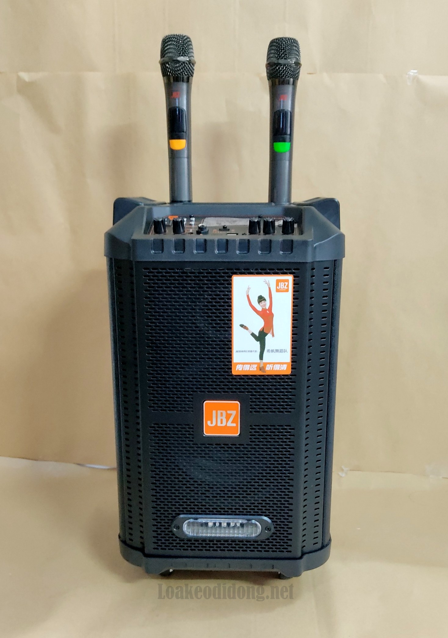 [HCM]Loa kéo jbz 0806 NEW 2020 vỏ gỗ 2 mic xịn kim loại Hàng Nhập Khẩu