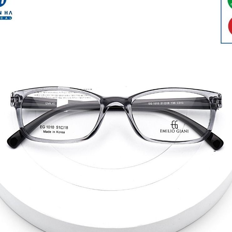 Gọng kính nhựa dẻo EG1010, chất lượng cao cấp  nhập khẩu HQ, gọng kính cận siêu chất, siêu nhẹ dáng vuông