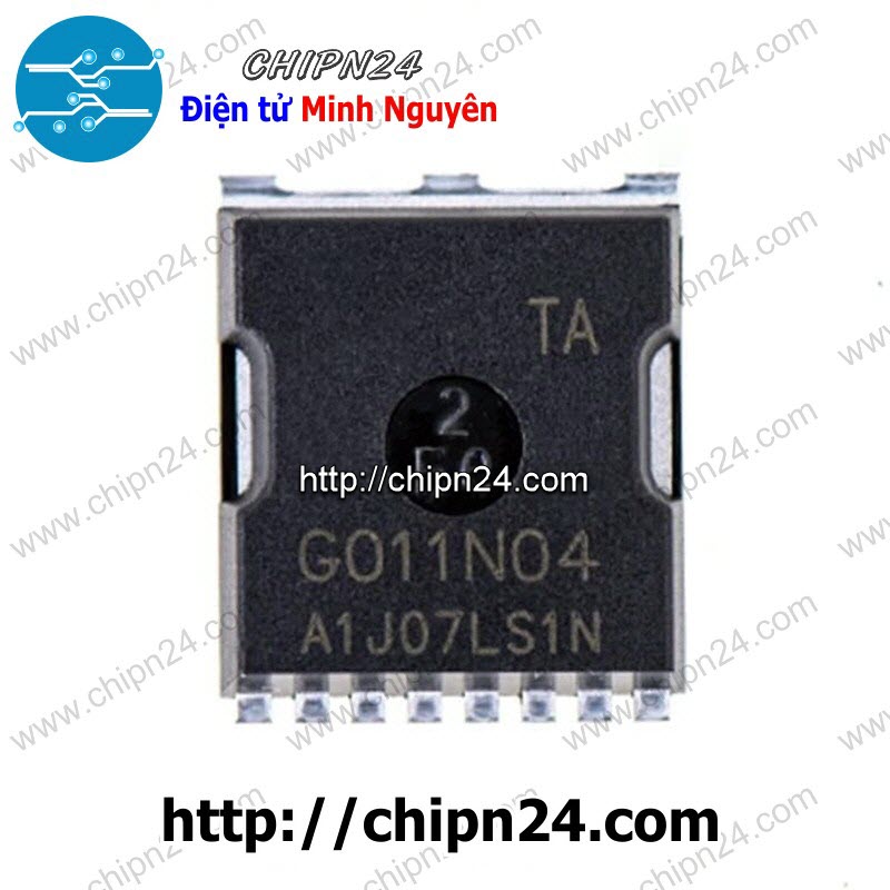 [1 con] Mosfet Dán G011N04 320A 40V Kênh N 300W (SMD) (HYG011N04LS1TA)