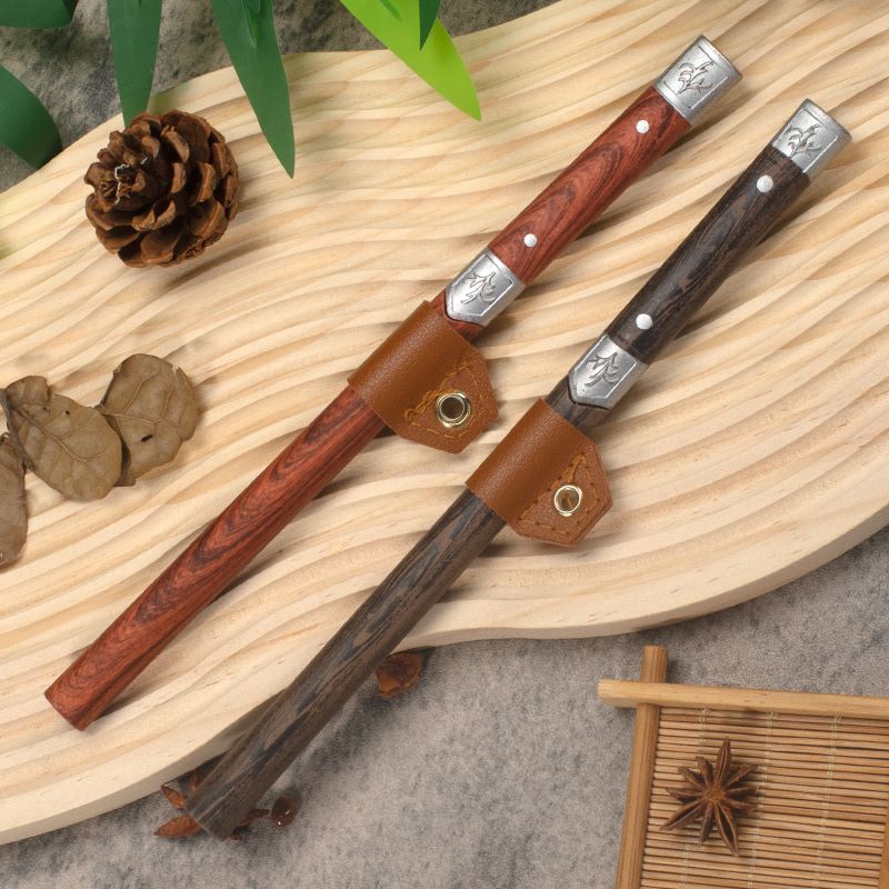 Dao Tanto Mini Gọt Hoa Quả Nhật Bản Chất liệu Thép M390 Độ Cứng 62HCR Vỏ Bọc Bằng Gỗ Mun