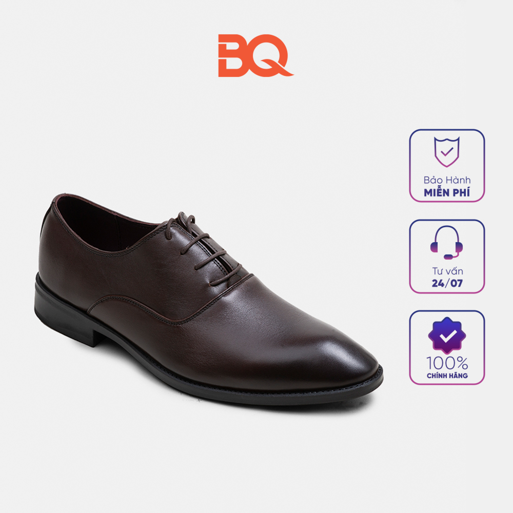 Giày tây oxford nam buộc dây công sở da bò chắc chắn BQ GT 3568