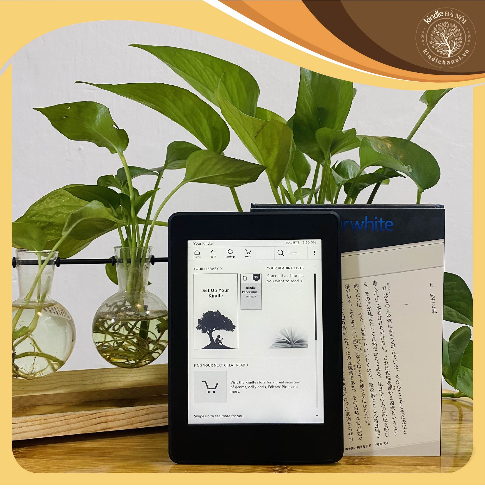 Kindle Paperwhite gen 3 (7th) E-reader with Screen 6'' 300PPI, Built-in-front-light light, wifi, 4GB, - 8
