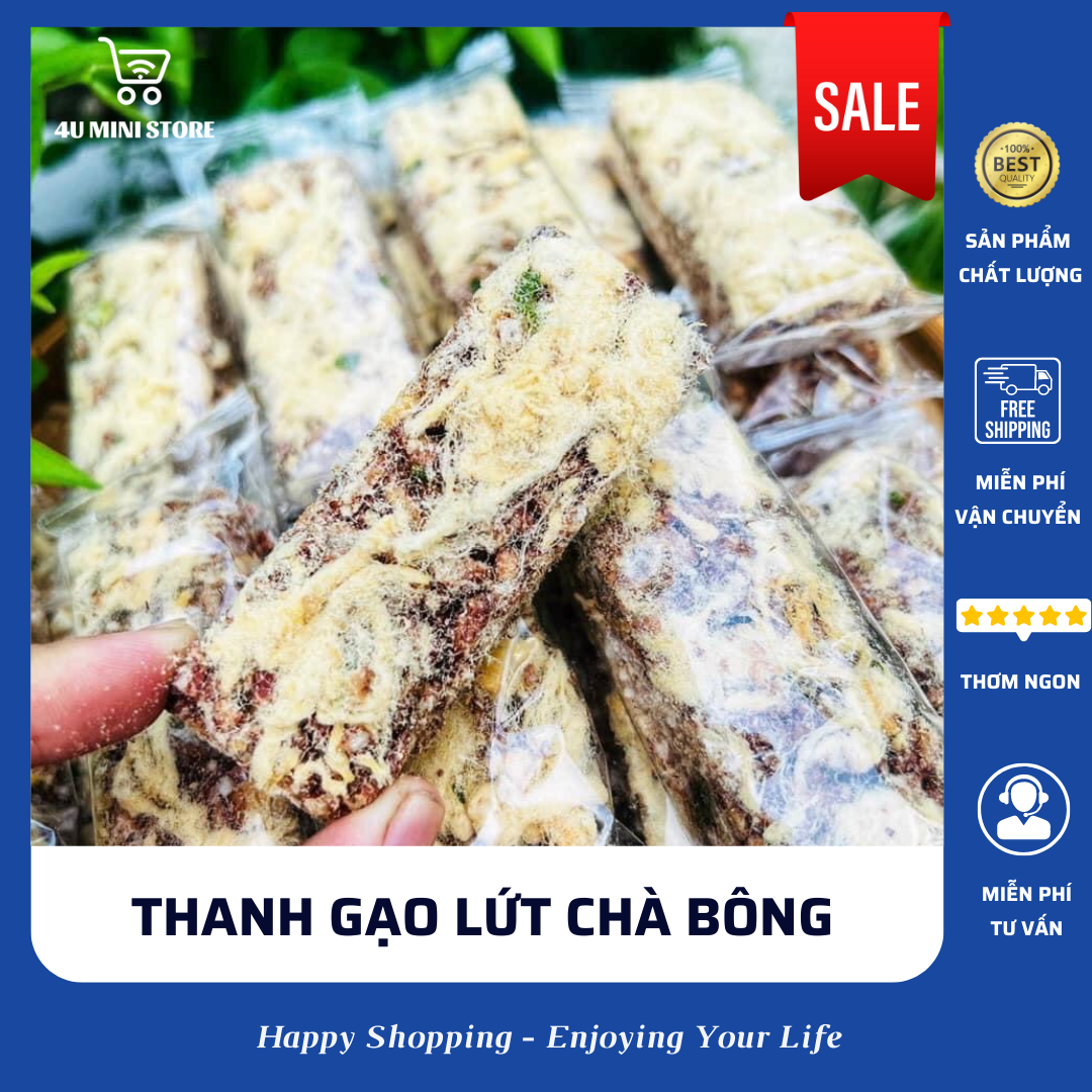 Thanh gạo lứt chà bông - hủ pet 250g