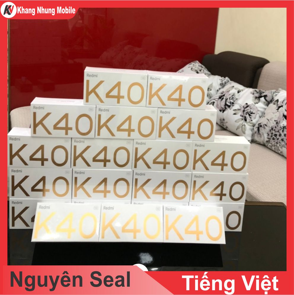 Điện thoại xiaomi redmi k40 5g + cường lực + ốp lưng khang nhung - hàng nhập khẩu