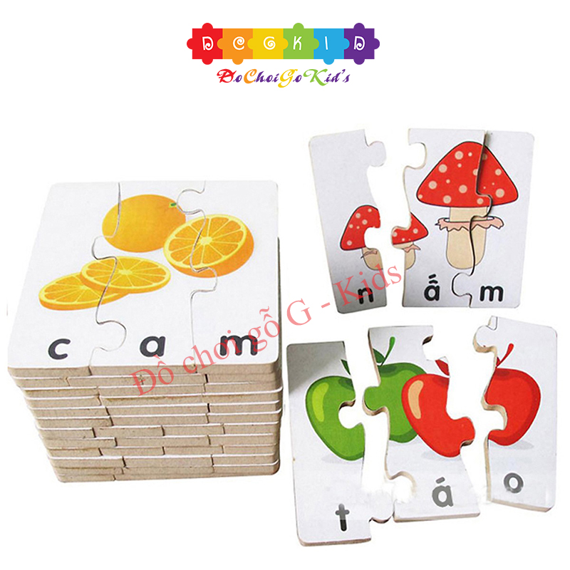 Đồ chơi gỗ - Ghép hình học chữ tiếng việt 1 65442 winwintoys