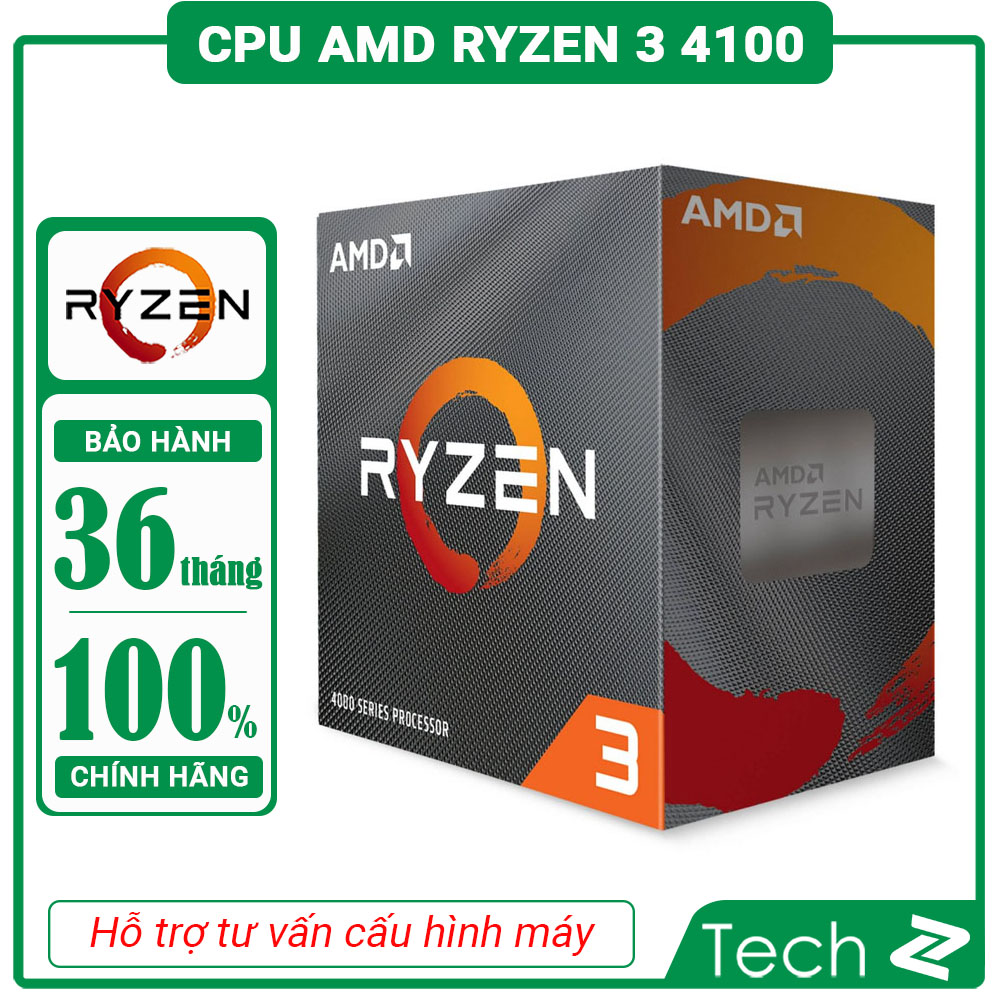 CPU AMD Ryzen 3 4100 3.8 GHz turbo upto 4.0GHz 11MB 4 Cores, 8 Threads 65W