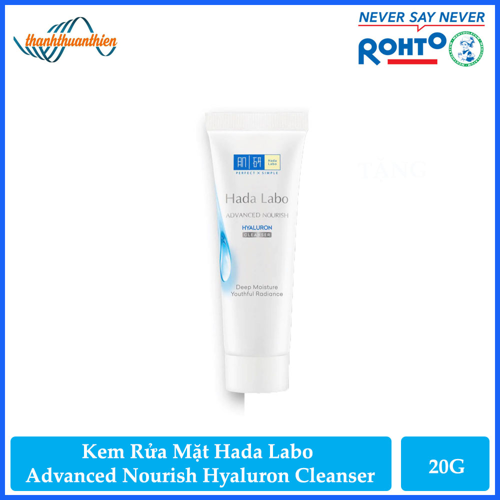 Kem Rửa Mặt Hada Labo Dưỡng Ẩm Tối Ưu Cho Mọi Loại Da Advanced Nourish Hyaluron Cleanser (20G)