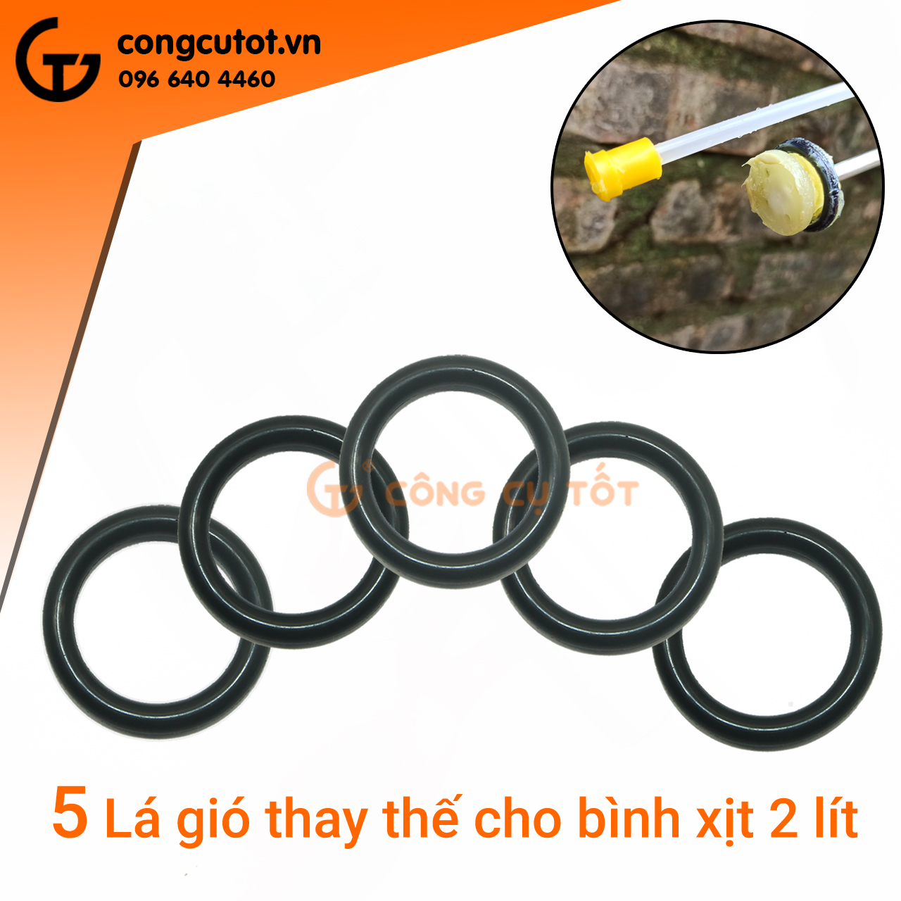 5 Cái lá gió - gioăng cao su thay thế của bình xịt phun sương 2l