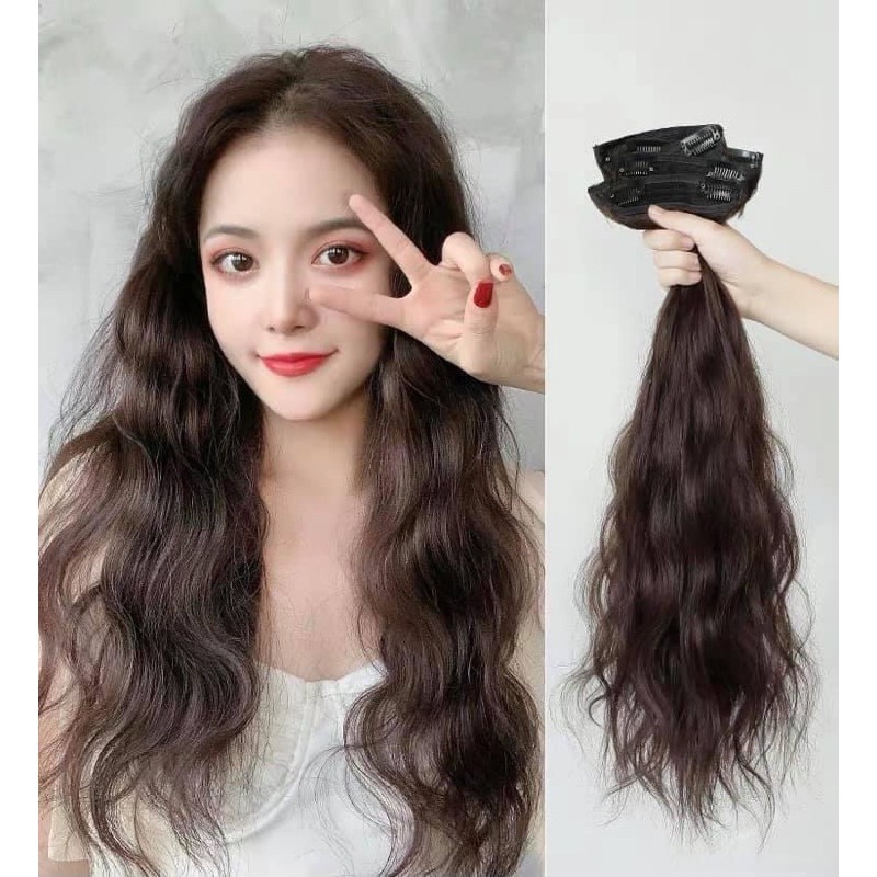 TÓC GIẢ 😍FREESHIP🤗 sét 3 dải kẹp phím xù