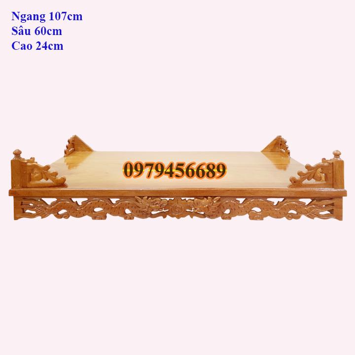 Bàn thờ treo tường gỗ gõ đỏ ngang 107cm