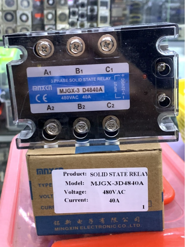 Ssr 3 pha mjgx-3 mjgx3 rơ le bán dẫn 3 pha 40a 60a 100a 120a 200a hiệu mnxcn