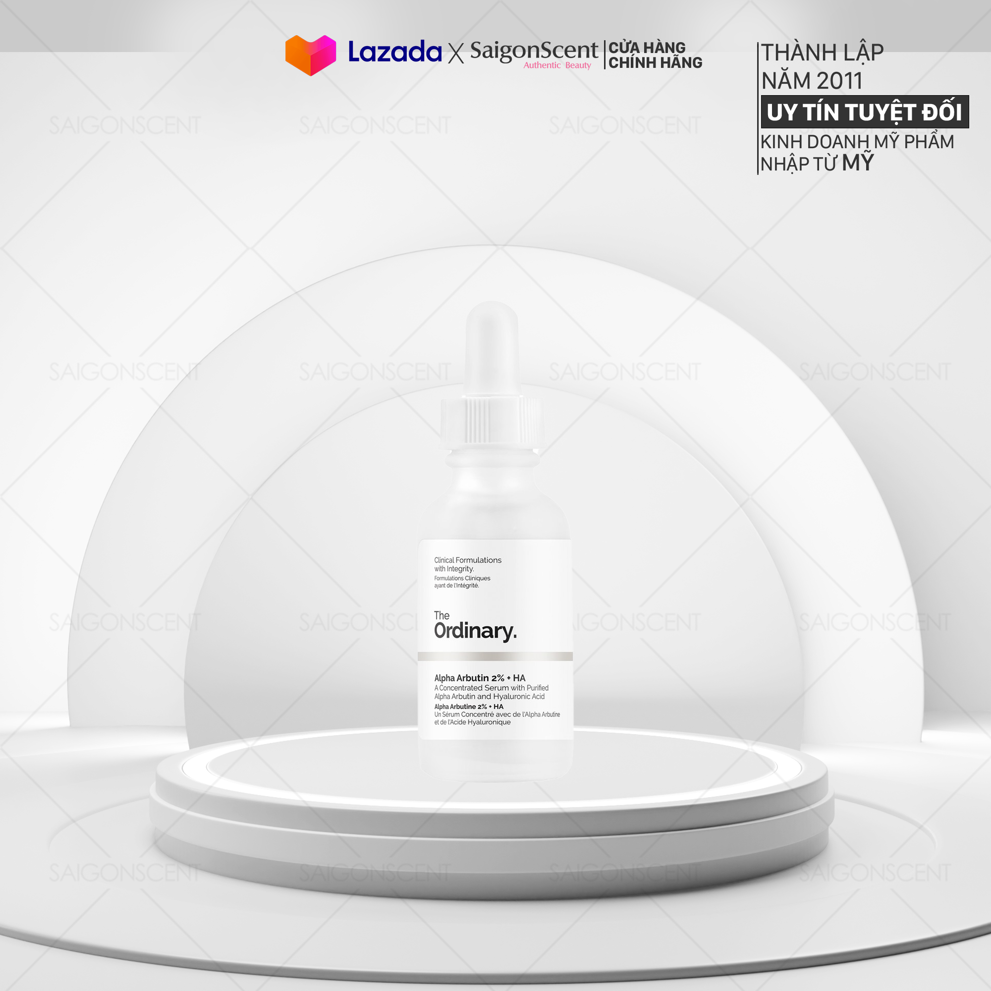[Chọn Size]Tinh Chất trắng da The Ordinary Alpha Arbutin 2% + HA ( 30mL/60mL ) [SaigonScent]