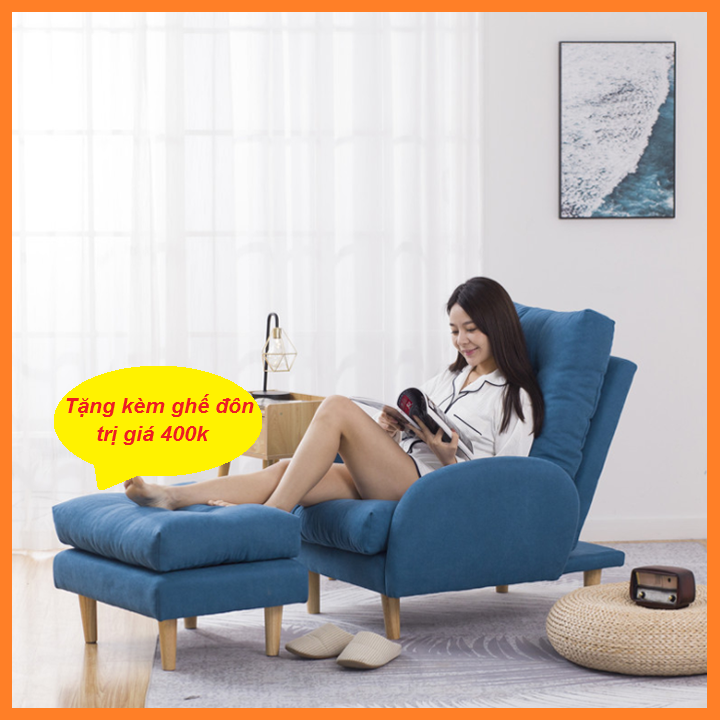 Ghế sofa thư giãn phong cách hàn quốc - ghế sofa giường 3 chế độ ngả đa năng, ghế sofa đơn cao cấp