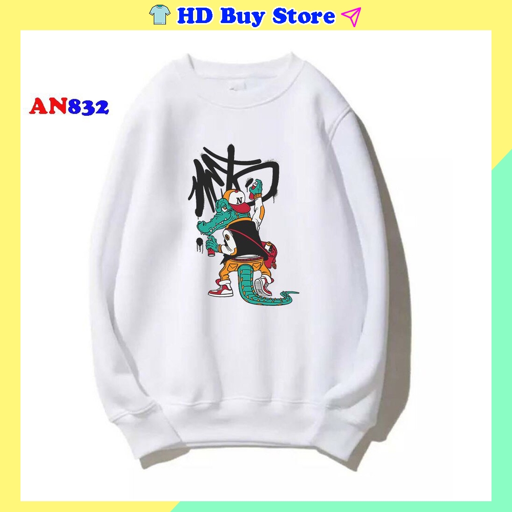 Áo sweater nam nữ unisex cổ tròn chất nỉ bông in hình siêu đẹp - Áo hoodie nam nữ HD Buy Store