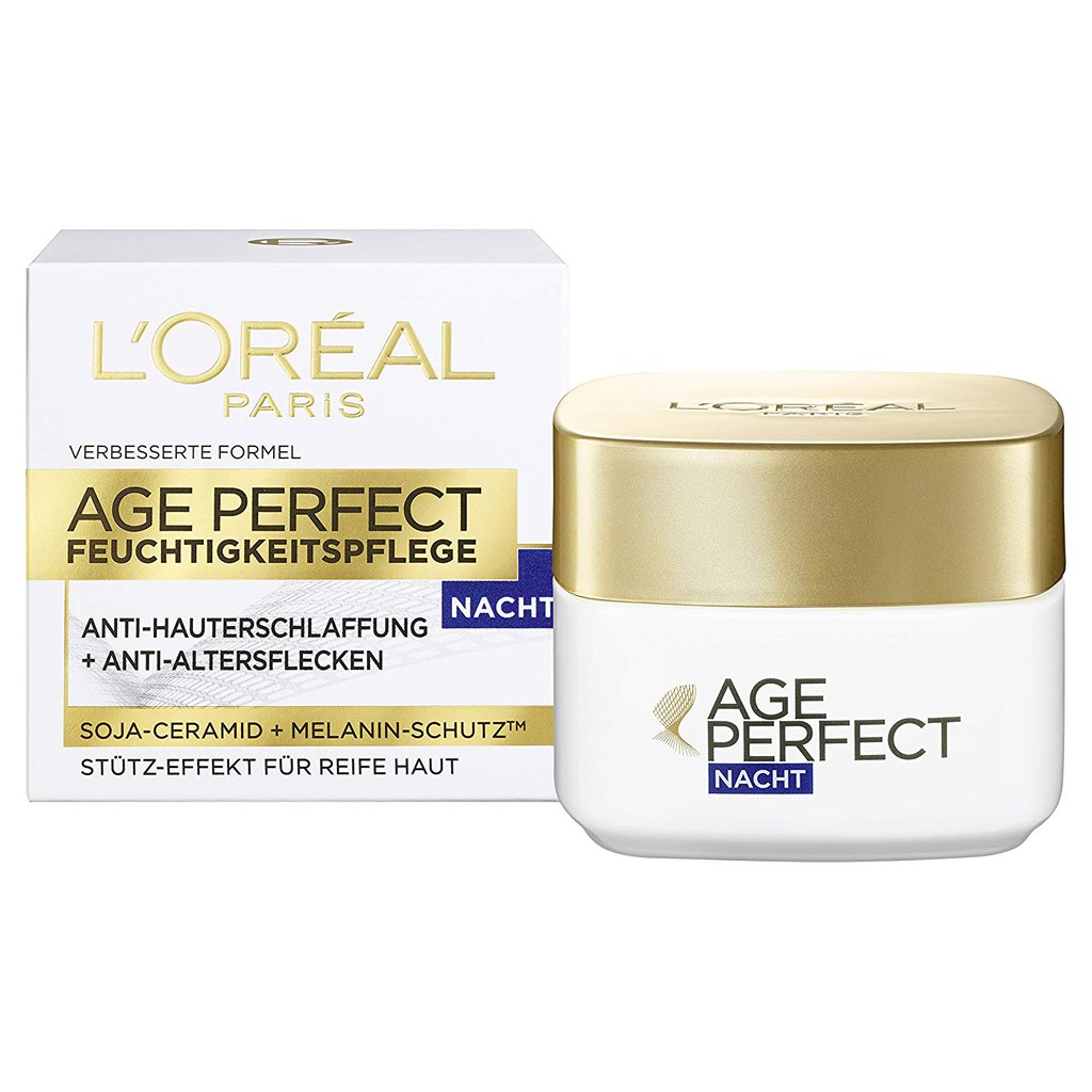 Kem dưỡng trẻ hóa da ban đêm Loreal Age Perfect 50ml - Pháp