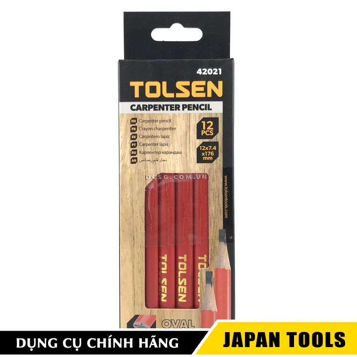 Bộ 12 cây bút chì tolsen 42021 | japan tools