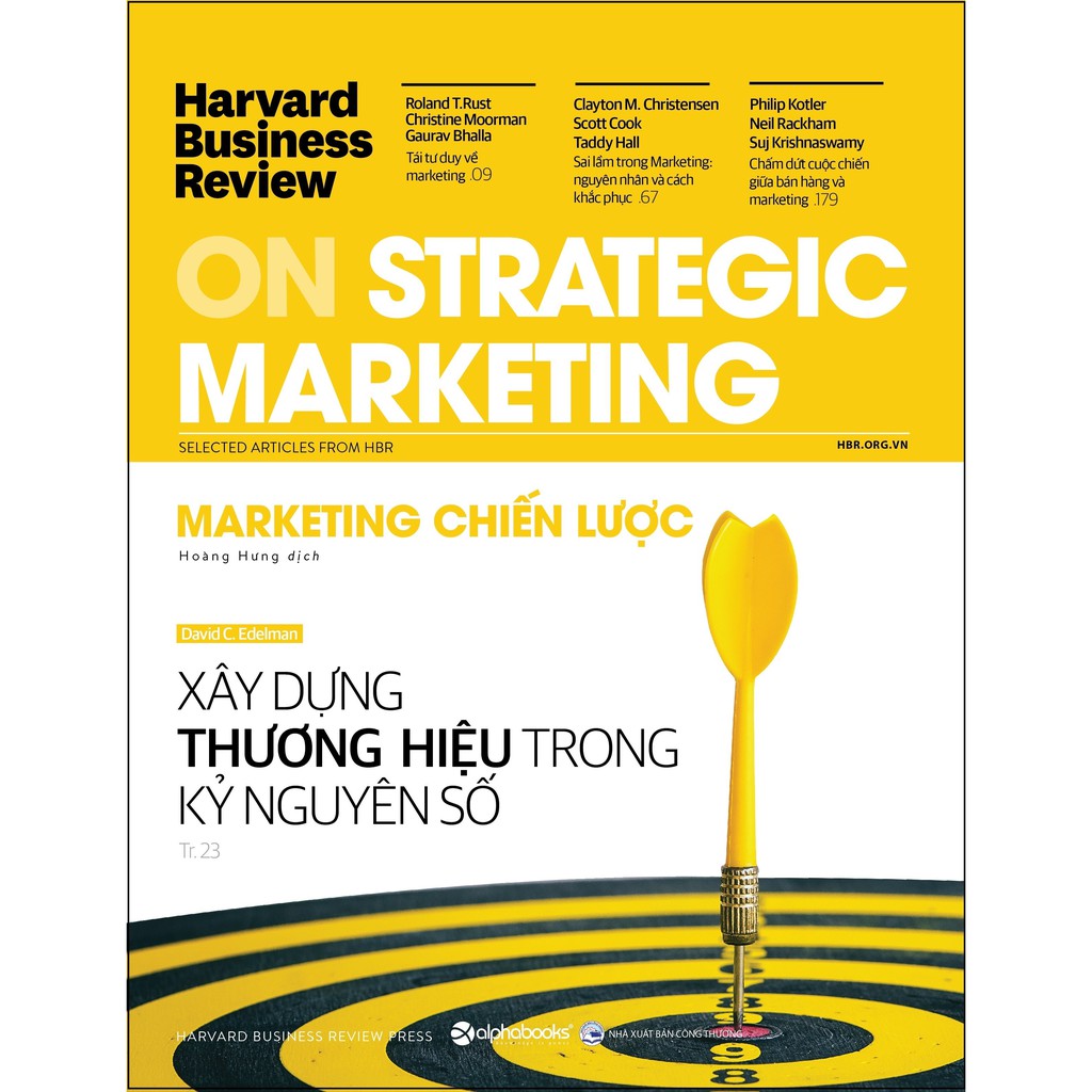 Nguyetlinhbook Sách - Hbr - On Strategic Marketing - Marketing Chiến Lược - Tác Giả Harvard Business Review Press .
