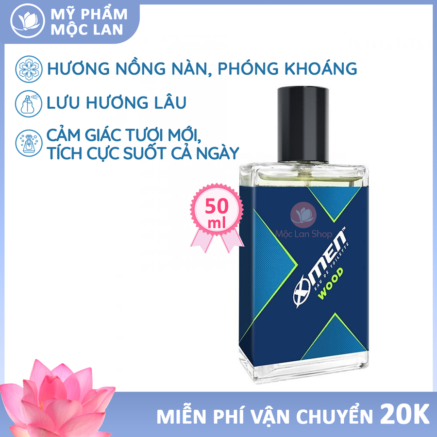 Nước hoa nam, nước hoa X-Men wood (50ml) là sự mạnh mẽ của phái mạnh - Mỹ phẩm Mộc Lan