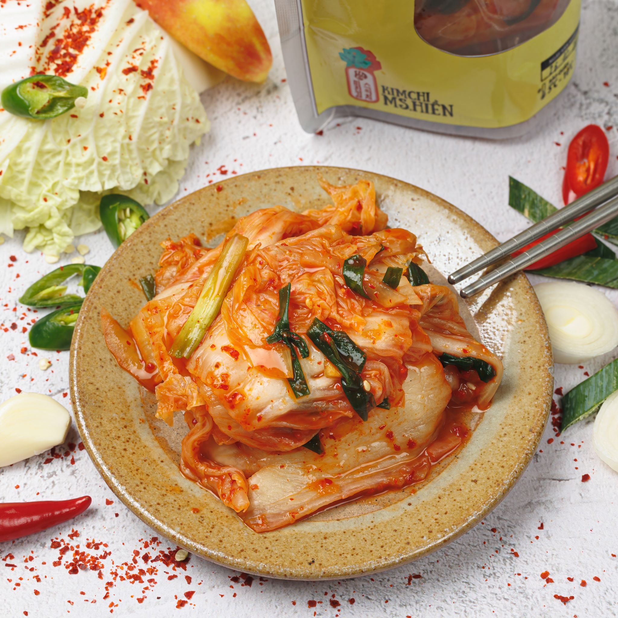 Kim chi cải thảo chay ms.hiền 500g