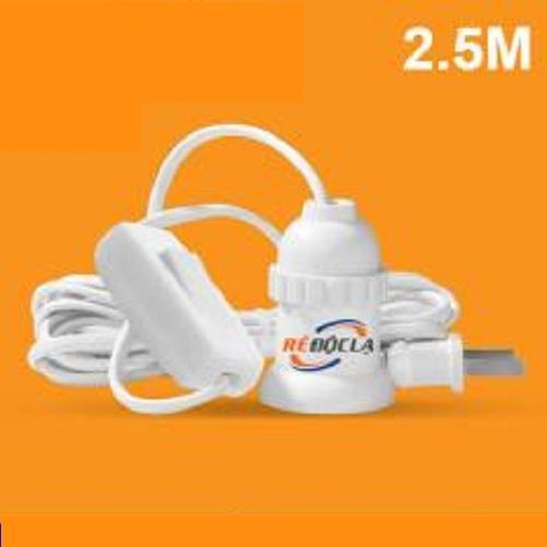 Dây đuôi đèn liền công tắc 2.5m