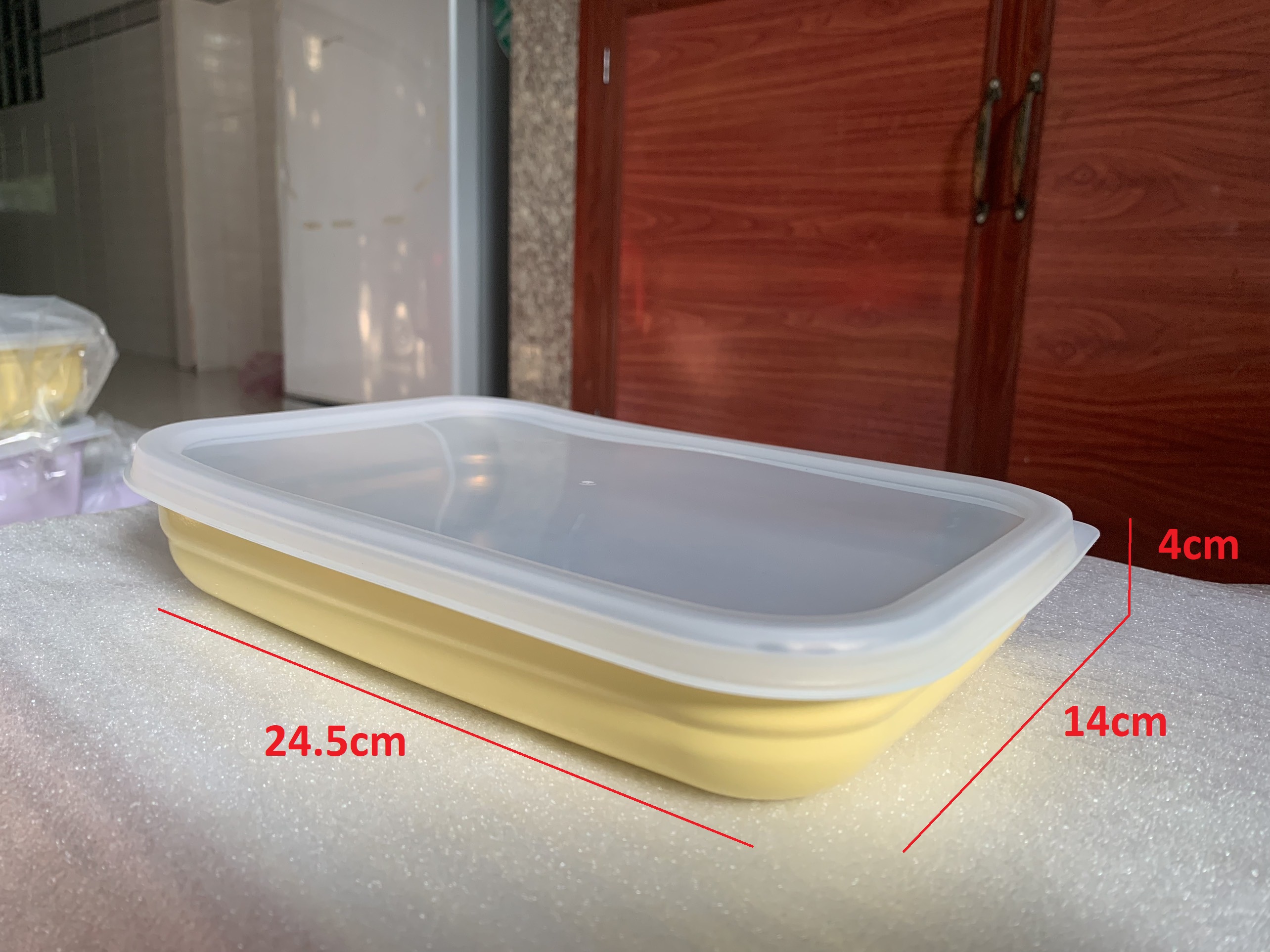 Hộp/khay 1.4 lít đựng thực phẩm để tủ lạnh edelkochen chính hãng, chất liệu inox 304, an toàn sức khỏe, xuất khẩu hàn quốc
