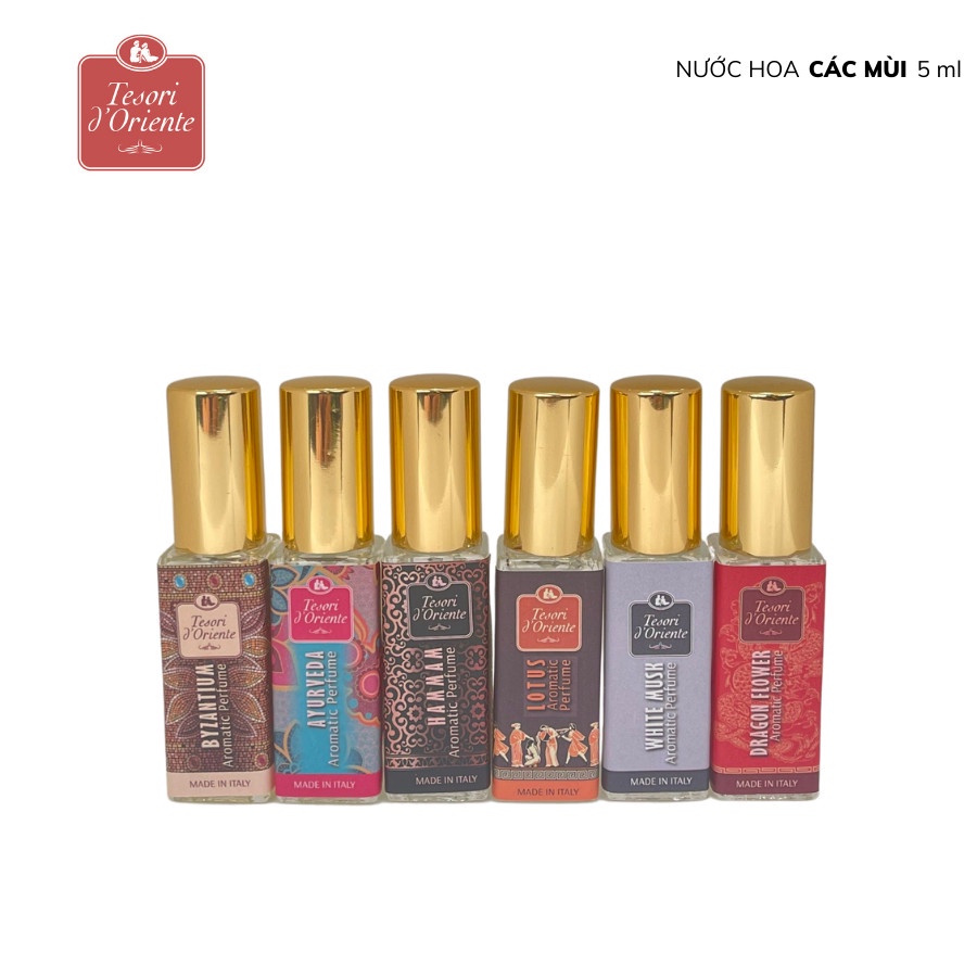 Nước hoa mini Tesori d'Oriente chính hãng 5ml dạng xịt nhỏ gọn tiện lợi