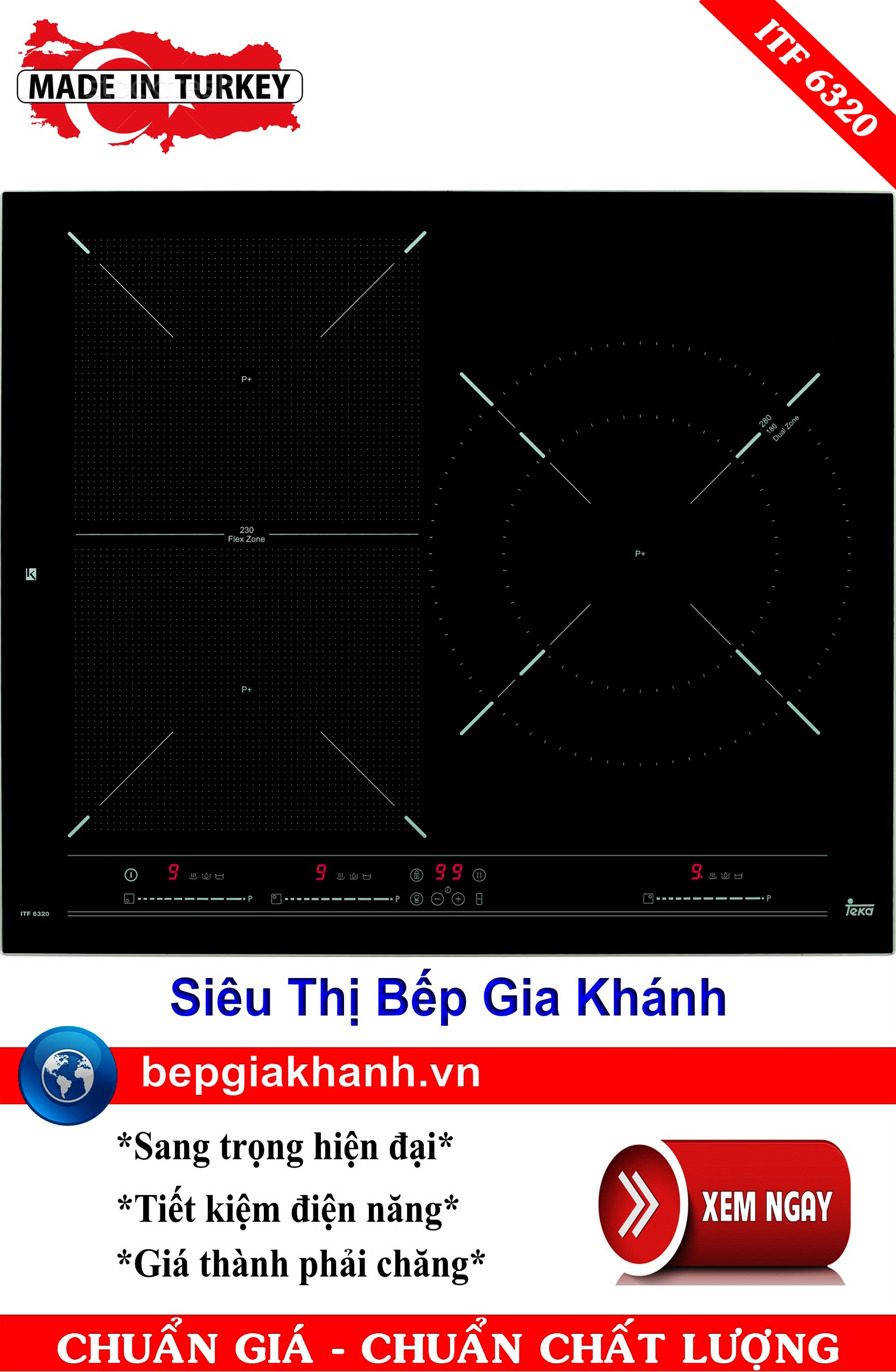 [HCM]Bếp từ ba vùng nấu cao cấp Teka ITF 6320 nhập khẩu Thổ Nhĩ Kỳ bếp từ bếp điện từ bếp từ đôi bếp điện từ đôi bếp từ giá rẻ bếp điện từ giá rẻ bếp từ đơn bep tu don bep tu