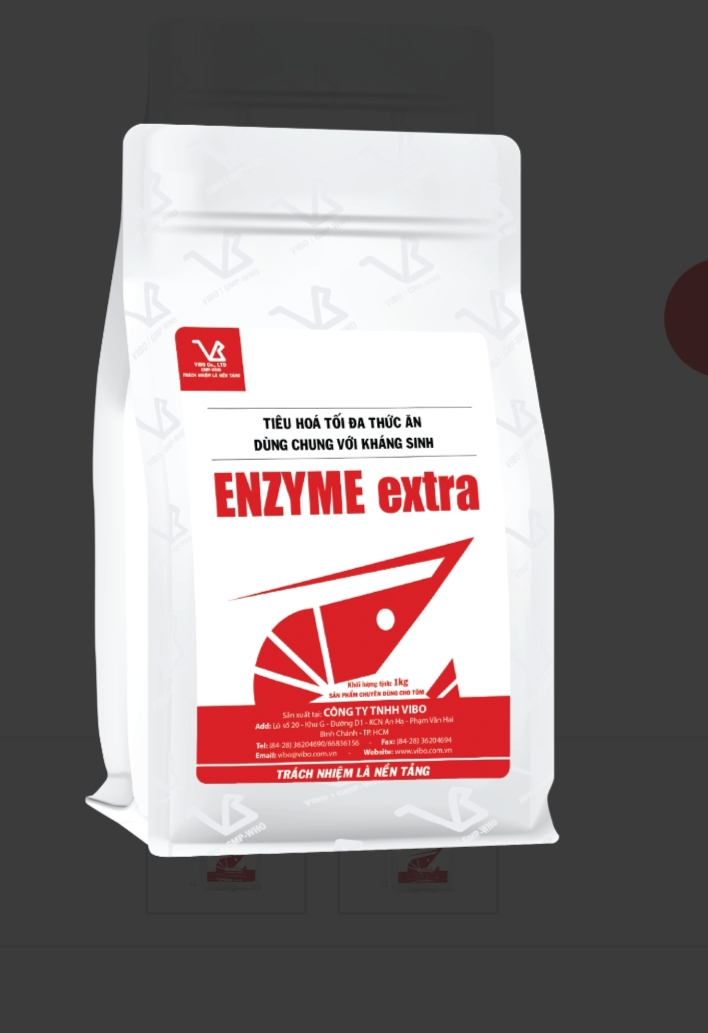 Men tiêu hóa, dùng chung kháng sinh enzyme extra gói 500g